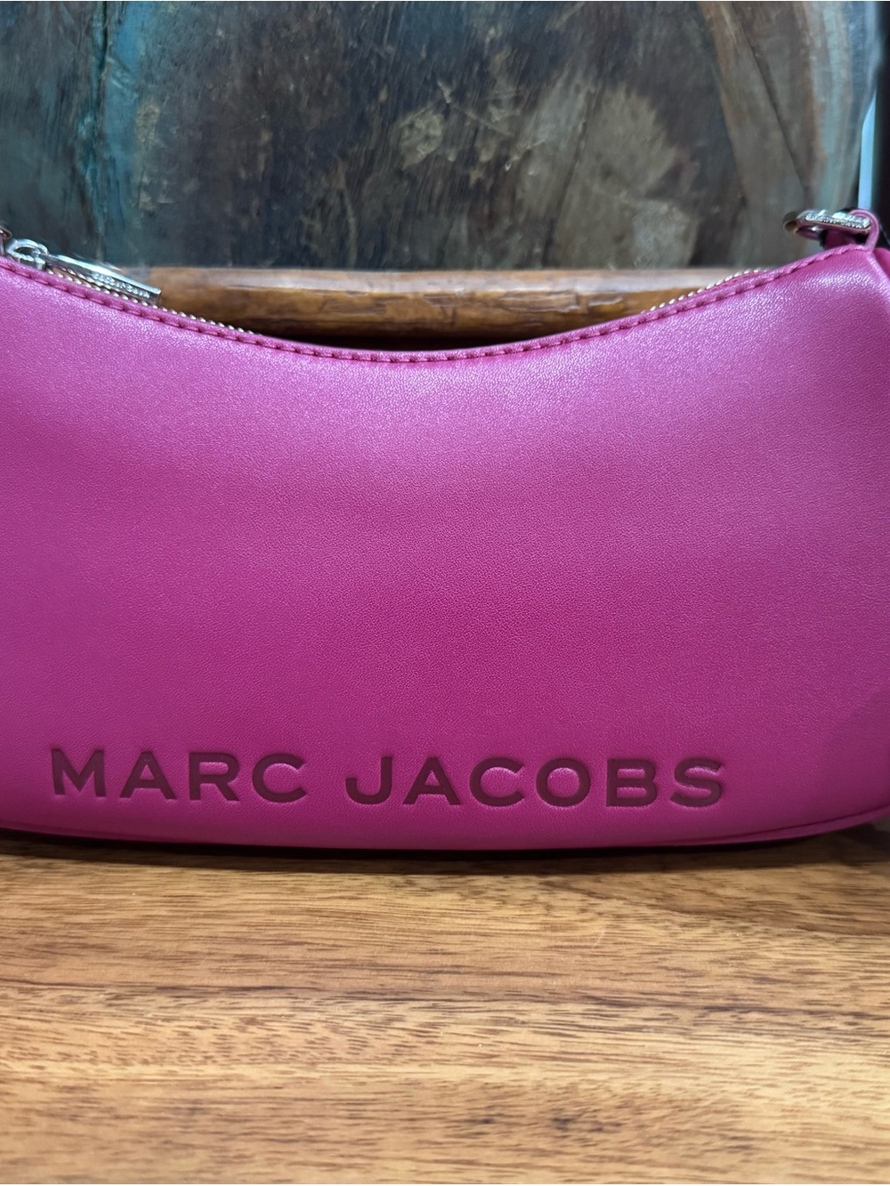 Marc Jacobs Fuchsia Crescent Shoulder Bag